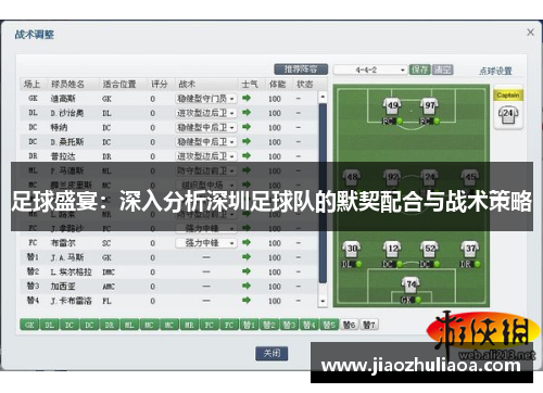 足球盛宴：深入分析深圳足球队的默契配合与战术策略